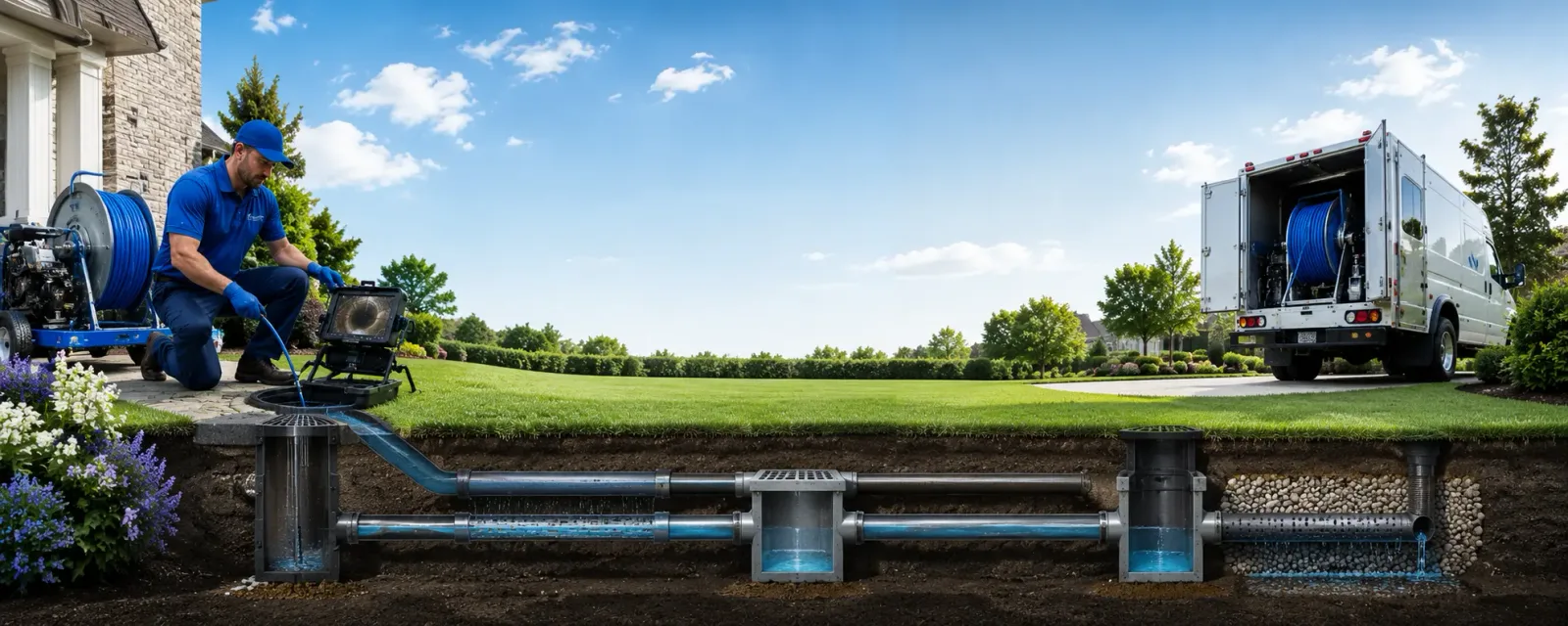 Outdoor drain cleaning information for Burlington, IN